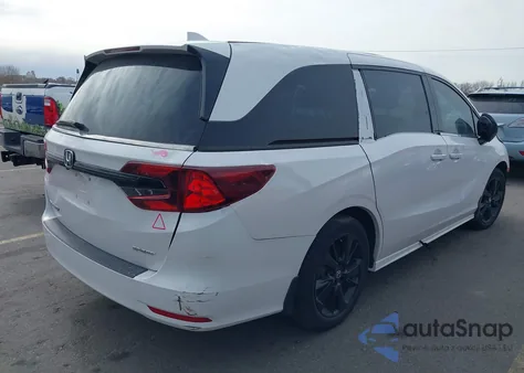 2023 Honda Odyssey Sport z USA, uszkodzony, nr VIN 5FNRL6H70PB053778